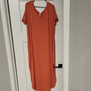 Zenana Outfitters Terracotta Maxi Dress